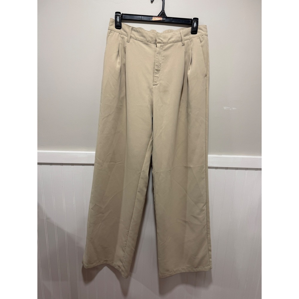 Gap Easy Trouser Beige Wide Leg Business Casual Women Size 14 Tall